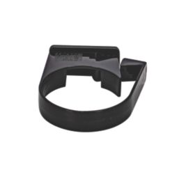 FloPlast  Round Easyfit Pipe Clips Black 68mm 10 Pack