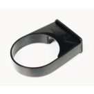 FloPlast  Round Easyfit Pipe Clips Black 68mm 10 Pack