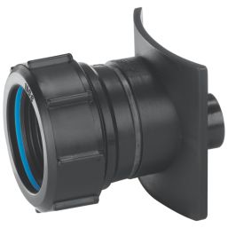 McAlpine  Boss Connector for Cast Iron Soil Pipe Black 38mm