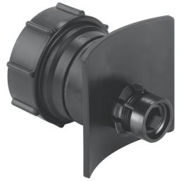 McAlpine  Boss Connector for Cast Iron Soil Pipe Black 38mm