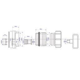 McAlpine  Boss Connector for Cast Iron Soil Pipe Black 38mm