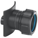 McAlpine  Boss Connector for Cast Iron Soil Pipe Black 38mm
