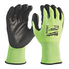 Milwaukee Hi-Vis Cut Level 3/C Gloves Fluorescent Yellow Large
