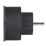 Masterplug  13A Unfused Travel Adaptor Black