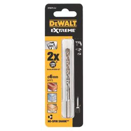 DEWALT EXTREME 2 Anti-Slip Shank Multi-Material Drill Bit 6mm x 100mm