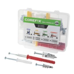 Corefix KIT Assorted Wall Fixing Kit With Screws 30 Pieces