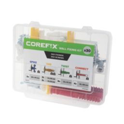 Corefix KIT Assorted Wall Fixing Kit With Screws 30 Pieces