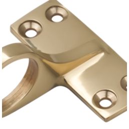 Smith & Locke Sash Window Handle Polished Brass 52mm x 55mm