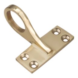 Smith & Locke Sash Window Handle Polished Brass 52mm x 55mm