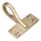 Smith & Locke Sash Window Handle Polished Brass 52mm x 55mm