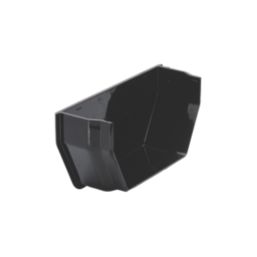 FloPlast  Square Internal Stop End Black 114mm