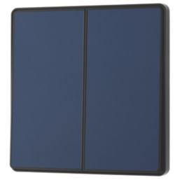 British General Evolve 20A 16AX 2-Gang 2-Way Light Switch  Blue