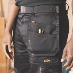 Site Dunbar Holster Pocket Trousers Black 36" W 32" L