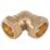 Midbrass  Brass Compression Equal 90° Elbow 1"