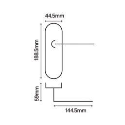 Smith & Locke Marloes Fire Rated Latch Lever Door Handles Pair Brushed Nickel