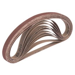 Titan  80 Grit Multi-Material Sanding Belts 457mm x 13mm 10 Pack