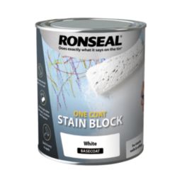 Ronseal  750ml White Matt Stain Block  Paint