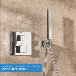 Grohe Precision 310 Cube HP Rear-Fed Concealed Chrome Thermostatic Cube Shower System