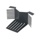 Glidevale Protect Black Universal Dry Verge End Caps 2 Pack