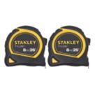Stanley  8m Tape Measure 2 Pack