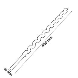 Erbauer  Hex Shank  Auger Wood Drill Bit 18mm x 400mm