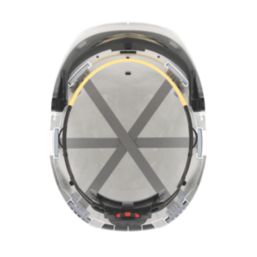 JSP EVO VISTAShield Safety Helmet with Integrated Face Shield White