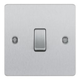 LAP  20A 16AX 1-Gang 2-Way Light Switch  Brushed Stainless Steel