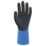 Wonder Grip WG-318L Aqua Guard Gauntlet Gloves Blue Small