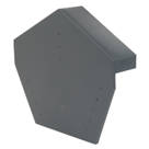 Glidevale Grey Universal Dry Verge Angled Ridge Caps 2 Pack