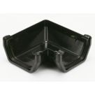 FloPlast  uPVC 90° Square Gutter Angle Black 114mm