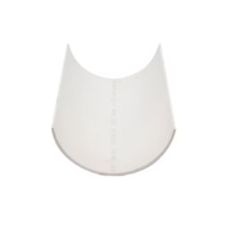 FloPlast  uPVC Half Round Gutter White 112mm x 3m