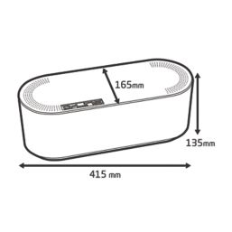 D-Line Cable Tidy Unit Black