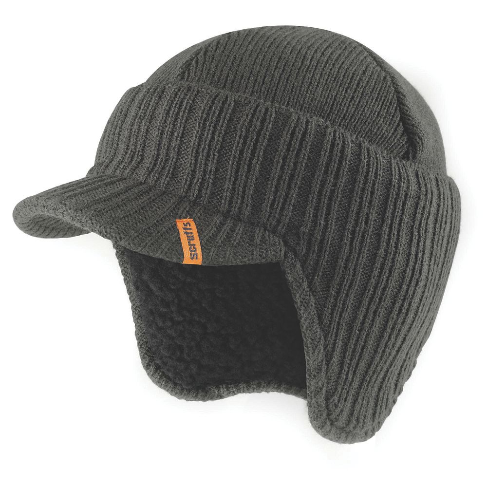 Site Trapper Hat Black - Screwfix