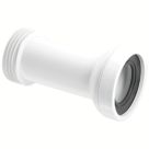 McAlpine  Rigid Straight WC Connector White 260mm