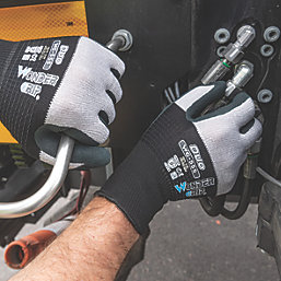 Wonder Grip WG-555 DUO Protective Work Gloves Black / Grey X Large