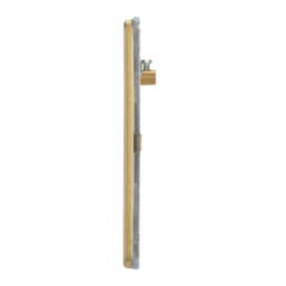 Contactum Lyric 3-Module Grid Faceplate Brushed Brass
