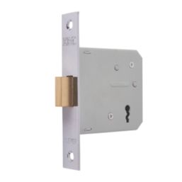 ERA  3 Lever Chrome Mortice Deadlock 76mm Case - 56mm Backset