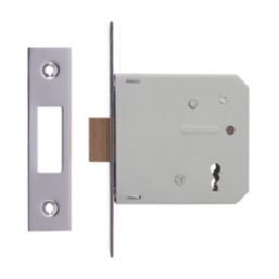 ERA  3 Lever Chrome Mortice Deadlock 76mm Case - 56mm Backset