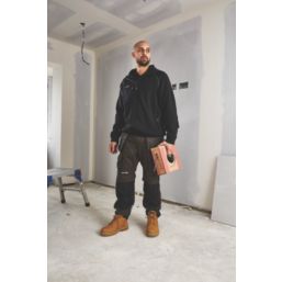 Scruffs Trade Stretch Work Trousers Grey/Black 36" W 32" L