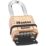 Master Lock 1175DLH  Weatherproof  Combination  Long Shackle Padlock Brass 58mm