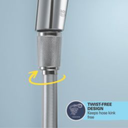 Grohe VitalioFlex Silver Shower Hose Silver 8mm x 1250mm