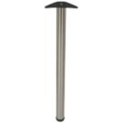 Rothley Worktop Leg Brushed Steel 870-895mm