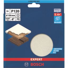 Bosch  M480 120 Grit Mesh Wood Sanding Discs 150mm 5 Pack