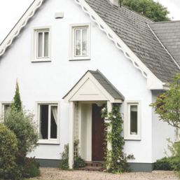 Sandtex 10Ltr Fine Textured Pure Brilliant White Masonry Paint