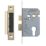 Smith & Locke Fire Rated  Electro Brass Euro Profile Sashlock 76mm Case - 57mm Backset