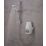 Aqualisa Aquastream Gravity-Pumped White/Chrome Thermostatic Power Shower