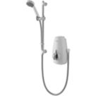 Aqualisa Aquastream Gravity-Pumped White/Chrome Thermostatic Power Shower