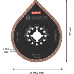 Bosch Expert Starlock AVZ 70 RT4 40-Grit Grout Removal Blade 70mm