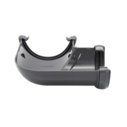 FloPlast  uPVC 90° Half Round Gutter Angle Anthracite Grey 112mm