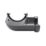 FloPlast  uPVC 90° Half Round Gutter Angle Anthracite Grey 112mm